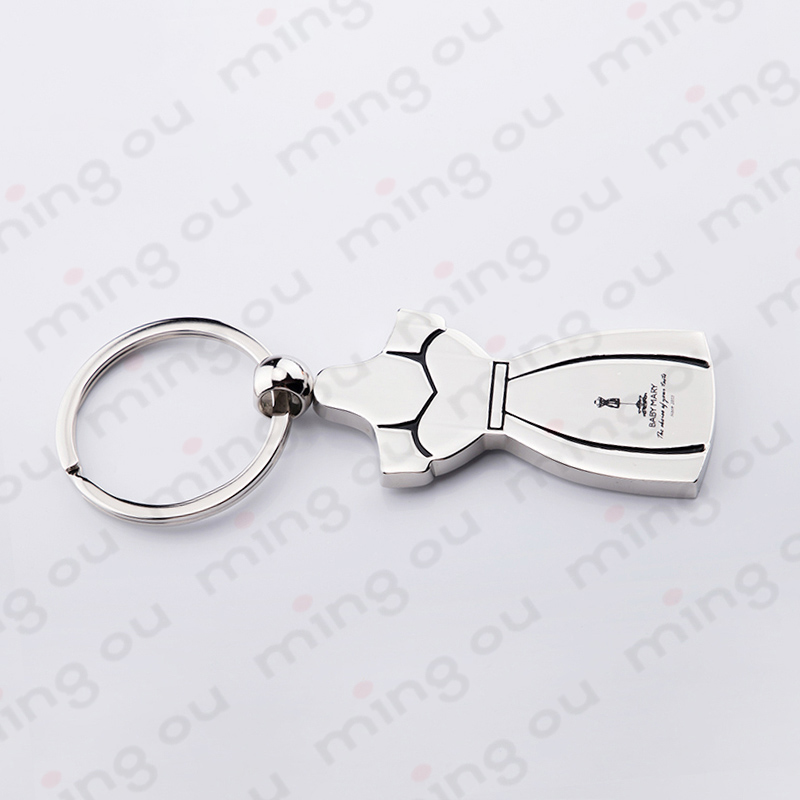 Custom model fashion dress logo Metal Keychains Y0001
