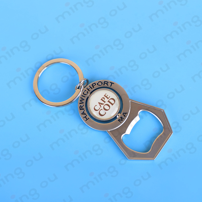 2018 personality creation rotating design metal zinc alloy bottle opener keychain ((Y0010)