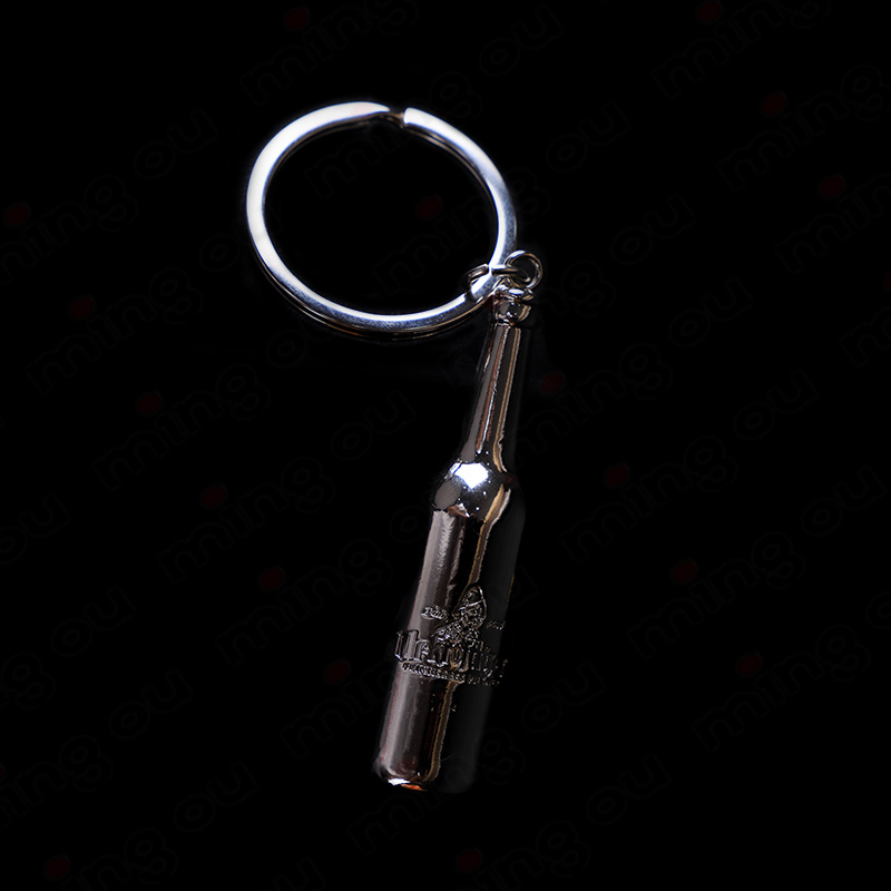 New originality design 3D debossed logo bottle opener keychain (K03046)