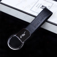 Guangdong Y&M promotion custom blank laser engraving heat press logo car keychain rotating metal ring leather key chain