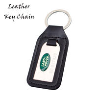 Personalized Epoxy Car Logo Metal And Leather Keyrings Wholesale