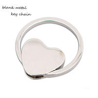 Customized Heart Shape Metal Wedding Key Chain Gifts