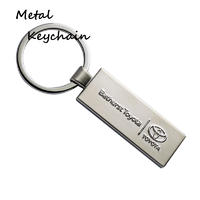 Rectangle Design Name Keychains For Car Keys