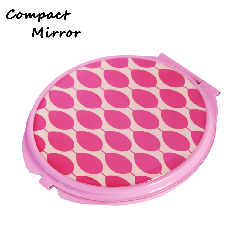 Metal Material Round Shape Small Compact Mirrors