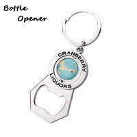 Personality Creation Rotating Design Metal Zinc Alloy Bottle Opener Keychain ((Y0010)