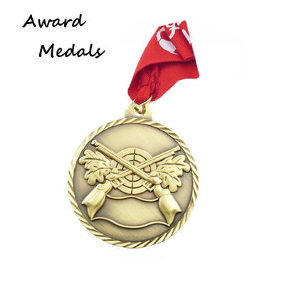 Customized Zinc Alloy 3D Gold Medals Award