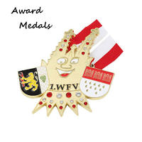 Gold Color Soft Enamel Award Medals