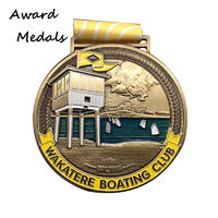 3D Gold Color Award Medals Manufacture