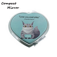 Customized Heart Shape Iron Small Mirrors for Sublimation