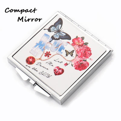 Square Shape Cosmetic Iron Sublimation Mirror