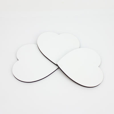 Wood Material Heart Coaster For Sublimation MDF19007