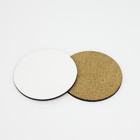 High Density Wood Board Round Sublimation Coasters MDF19004