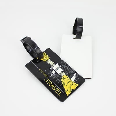 Dye Sublimation Printed Leather Baggage Tag MDF19033
