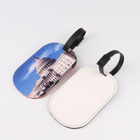 Sublimation Blank Leather Luggage Tag PL19003