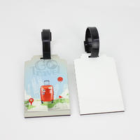 Wood Material Dye Sublimation Luggage Tag MDF19030