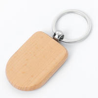 Promotional Laser Engraving Wooden Keychains LS20020