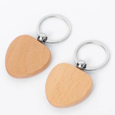 Blank Wooden Heart Key Holder For Custom Logo LS20024