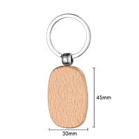 Promotion Wood Key Ring For Laser Engrave Logo LS20025