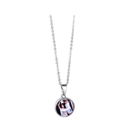 Customized Sublimation Print Silver Necklace SX19006