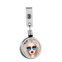 Sublimation Blank Badge Reel With Back Clip QT19020