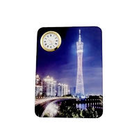 Table Picture Frame with Clock Sublimation Printing PL19010
